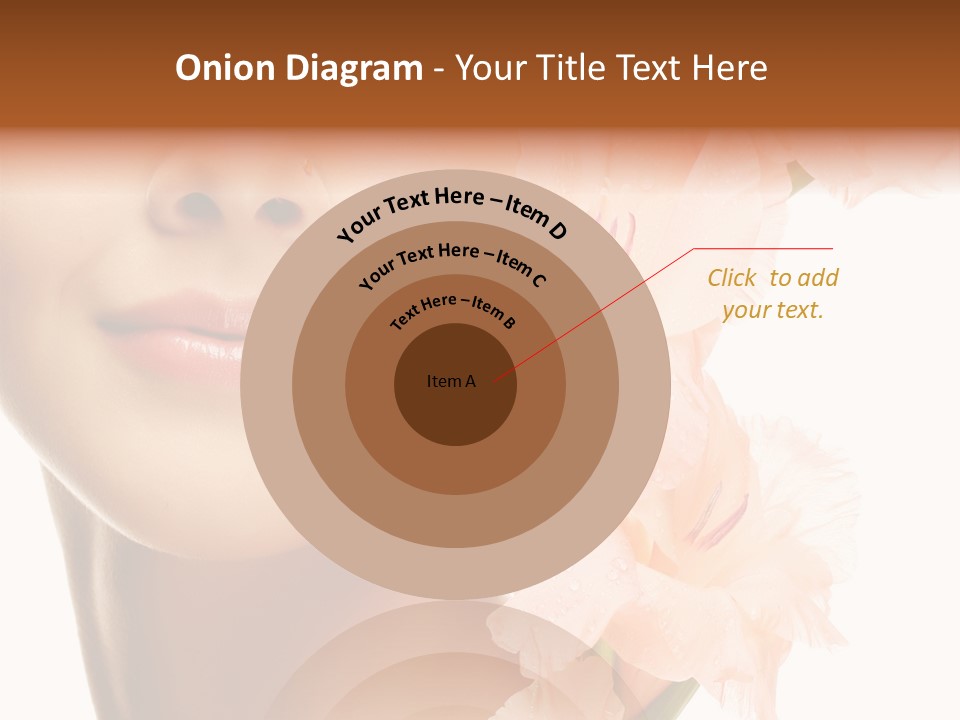 One Flower Purity PowerPoint Template