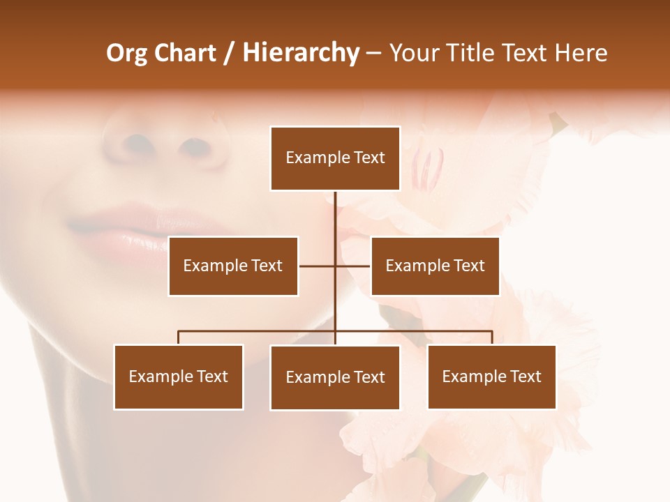 One Flower Purity PowerPoint Template
