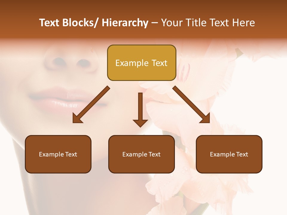 One Flower Purity PowerPoint Template