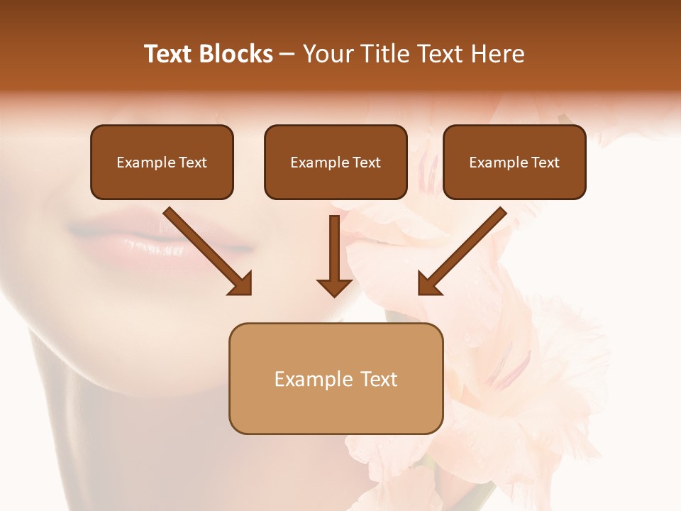 One Flower Purity PowerPoint Template