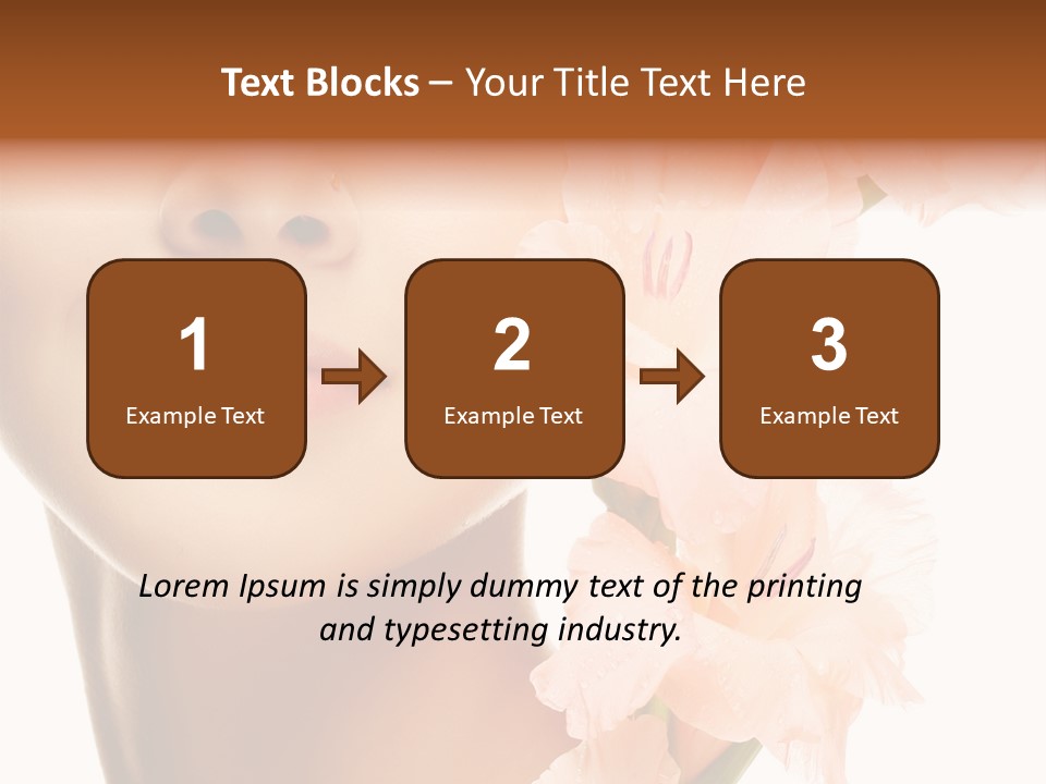 One Flower Purity PowerPoint Template