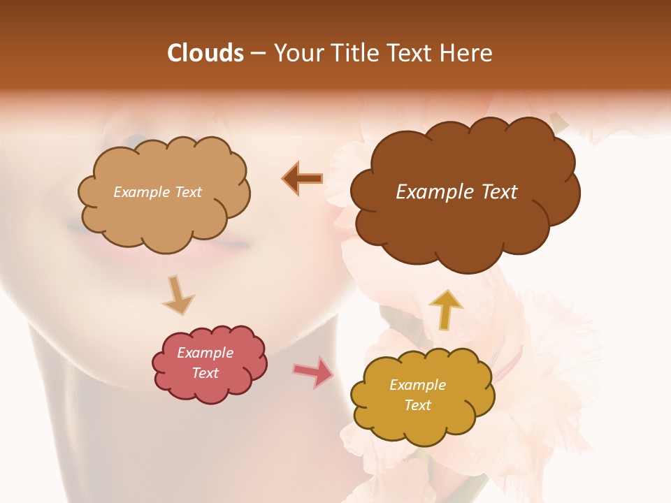 One Flower Purity PowerPoint Template