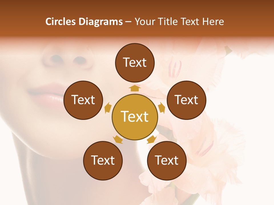 One Flower Purity PowerPoint Template