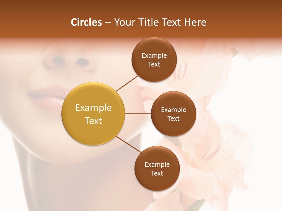 One Flower Purity PowerPoint Template