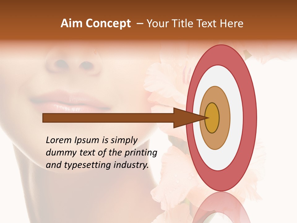 One Flower Purity PowerPoint Template