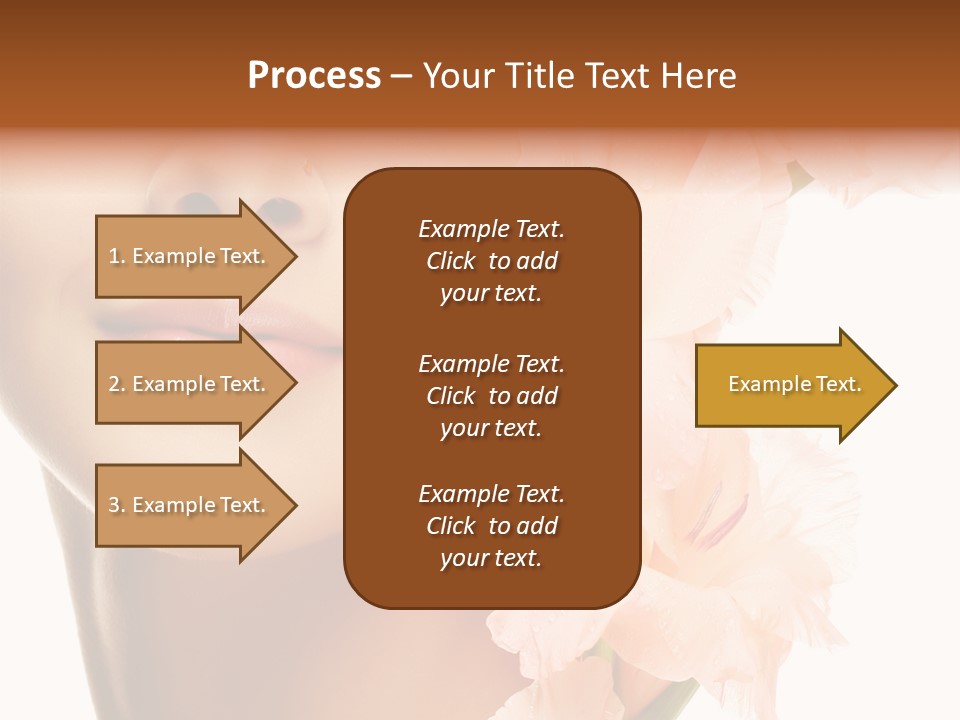 One Flower Purity PowerPoint Template