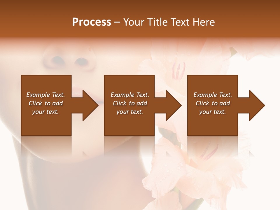 One Flower Purity PowerPoint Template