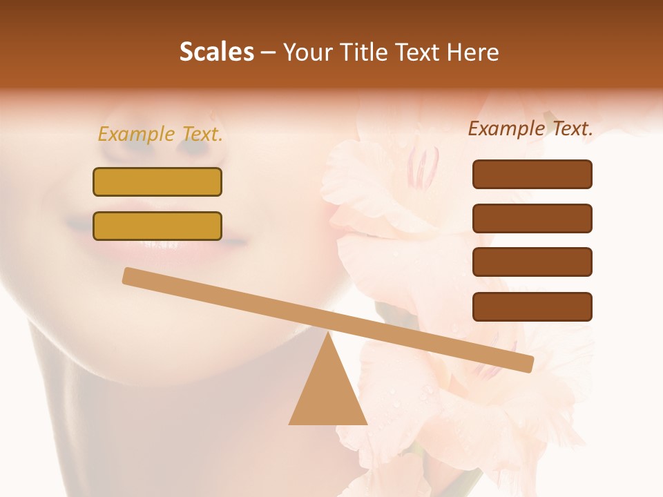 One Flower Purity PowerPoint Template