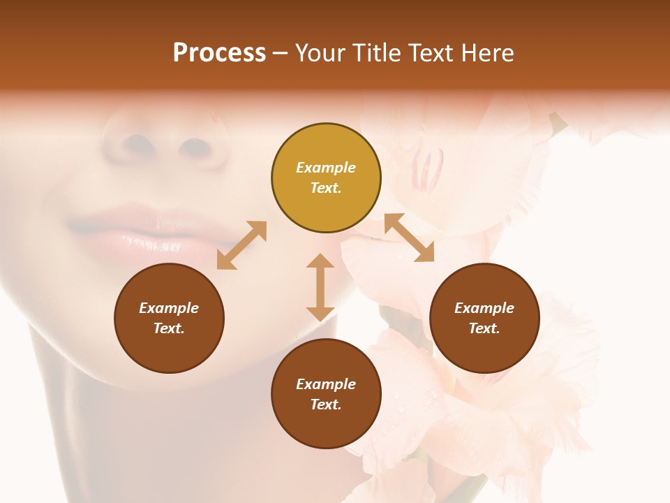 One Flower Purity PowerPoint Template