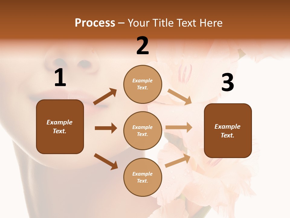One Flower Purity PowerPoint Template