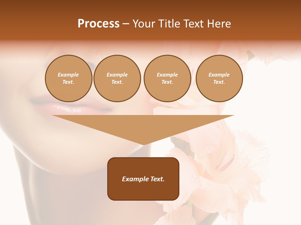 One Flower Purity PowerPoint Template