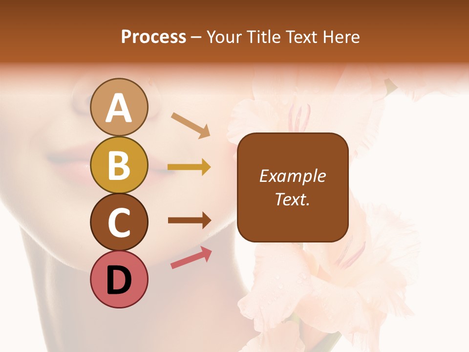 One Flower Purity PowerPoint Template