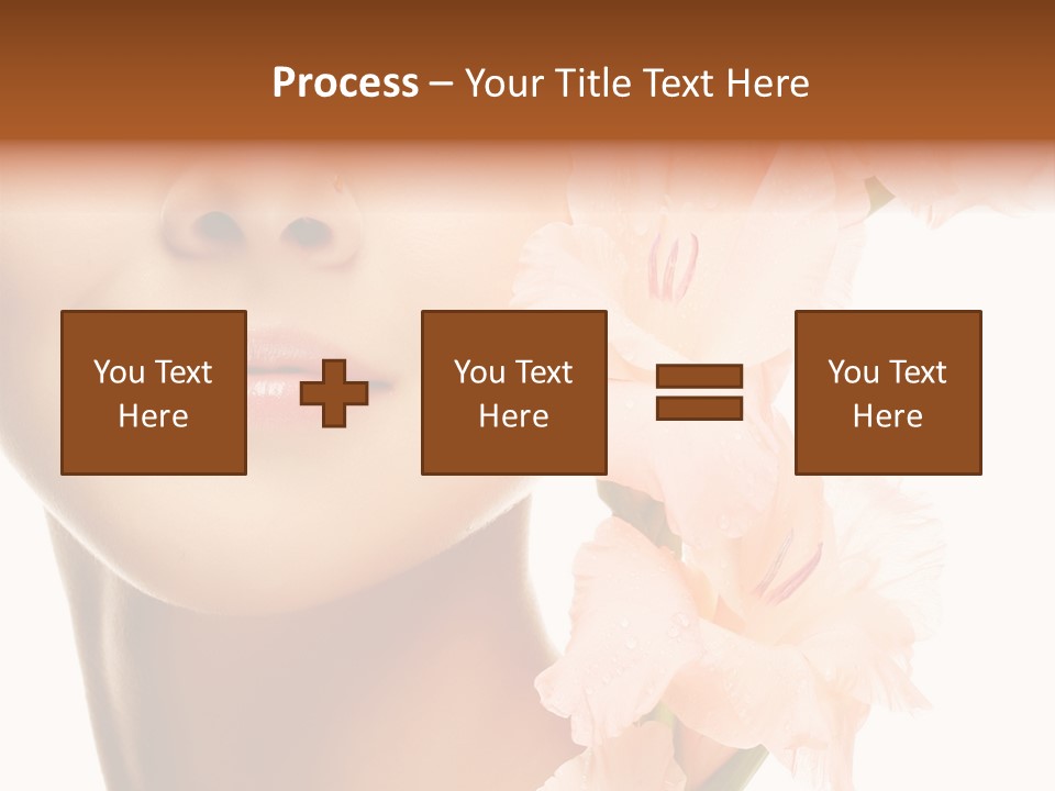 One Flower Purity PowerPoint Template