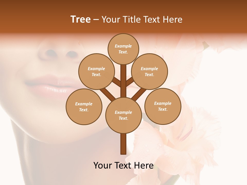One Flower Purity PowerPoint Template