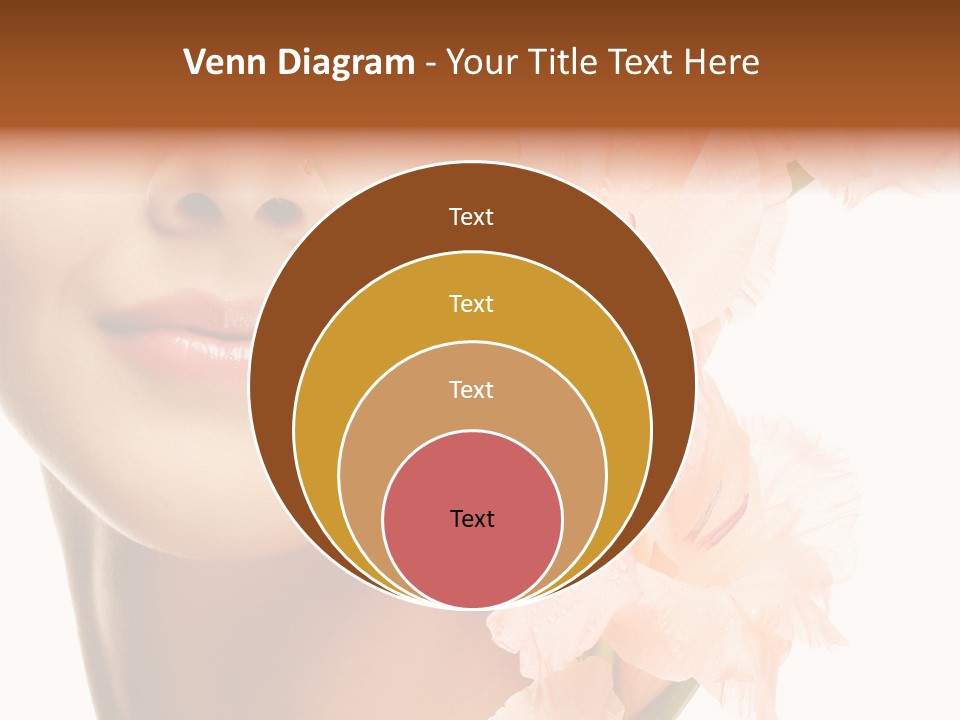 One Flower Purity PowerPoint Template