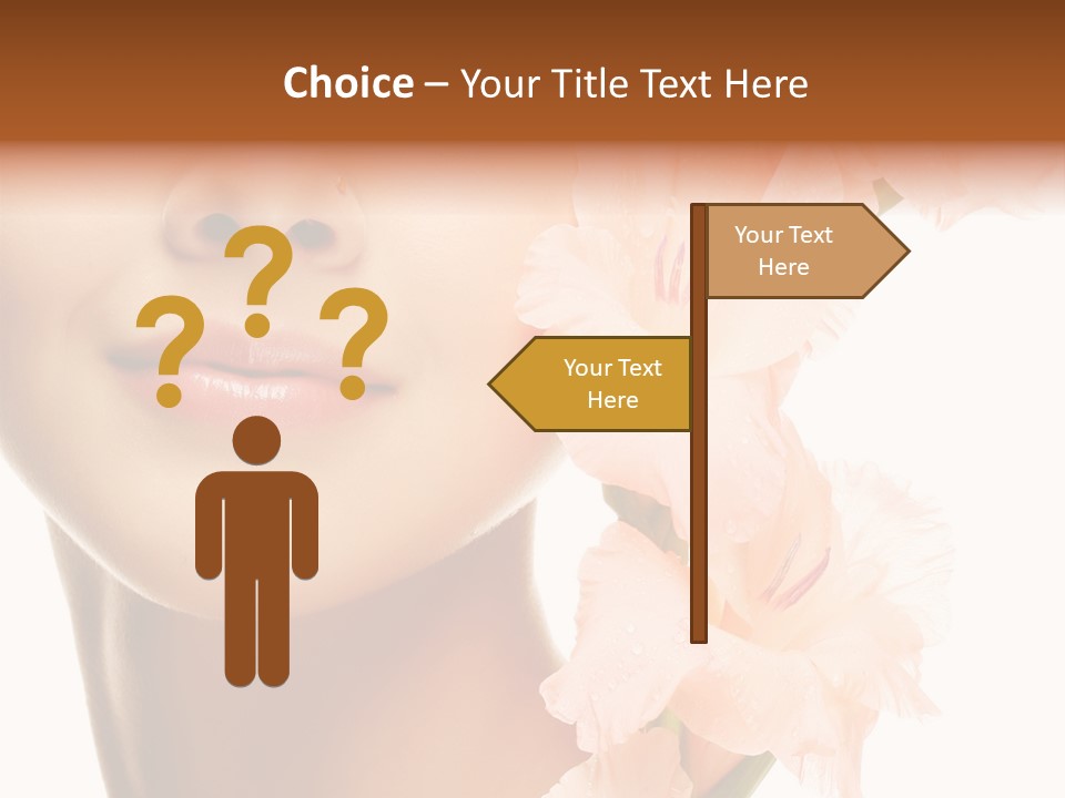One Flower Purity PowerPoint Template