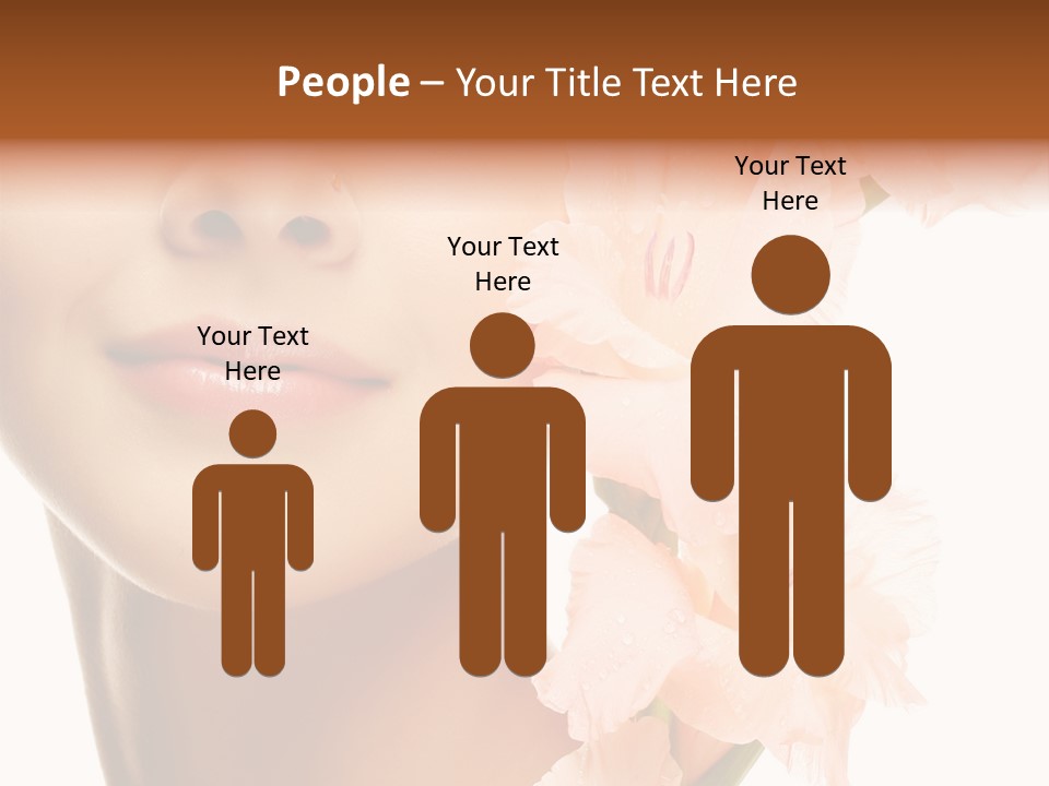 One Flower Purity PowerPoint Template