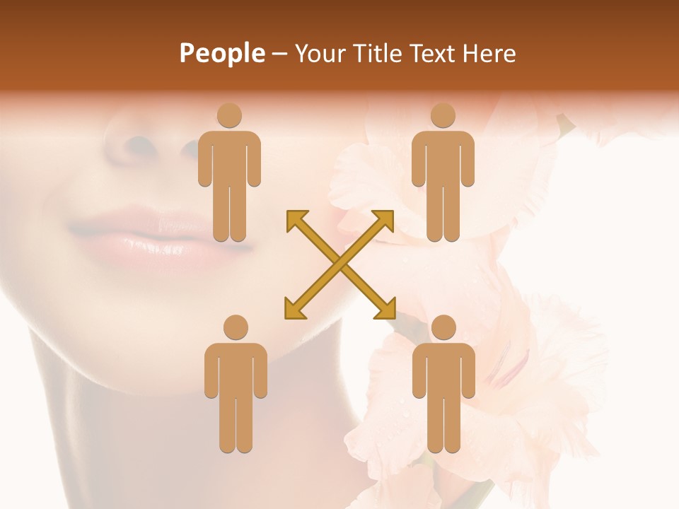 One Flower Purity PowerPoint Template