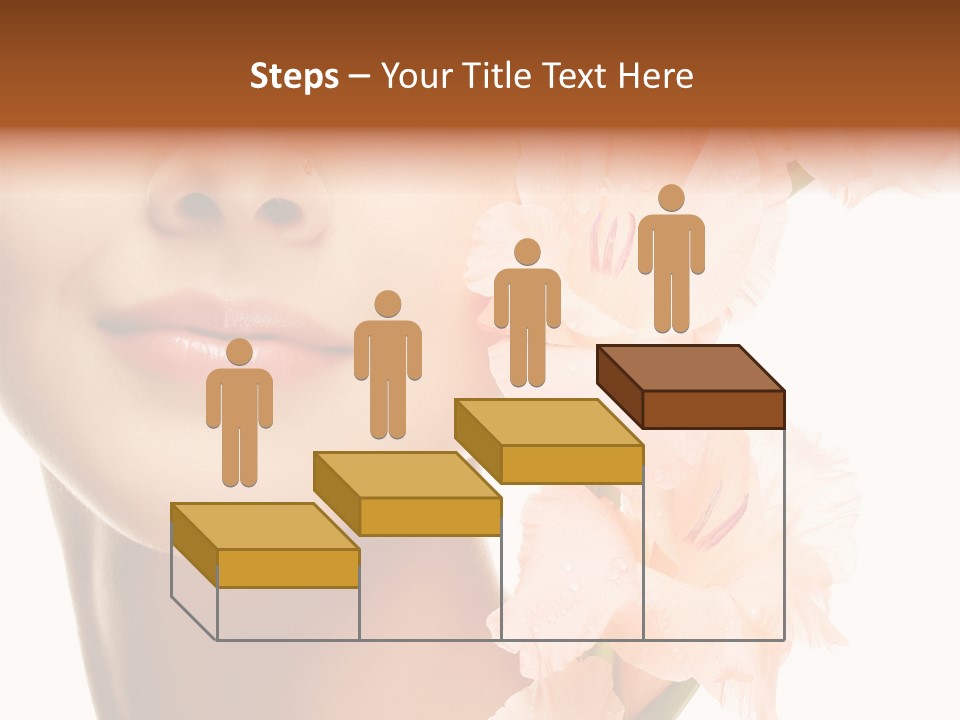 One Flower Purity PowerPoint Template