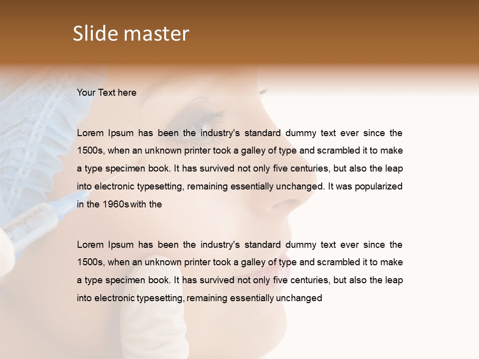 Clinic Eyebrow Salon PowerPoint Template