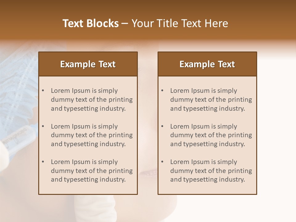 Clinic Eyebrow Salon PowerPoint Template