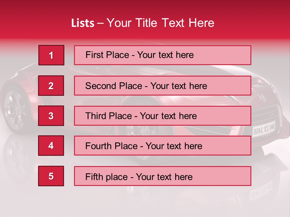 Transport Automobile Project PowerPoint Template