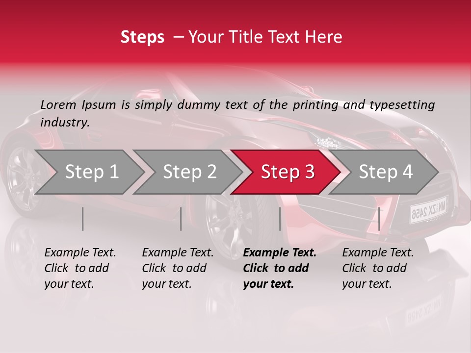 Transport Automobile Project PowerPoint Template