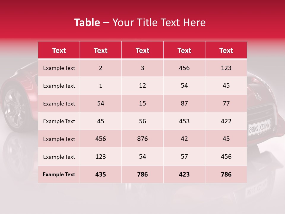 Transport Automobile Project PowerPoint Template