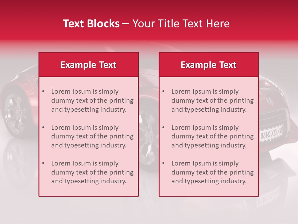 Transport Automobile Project PowerPoint Template