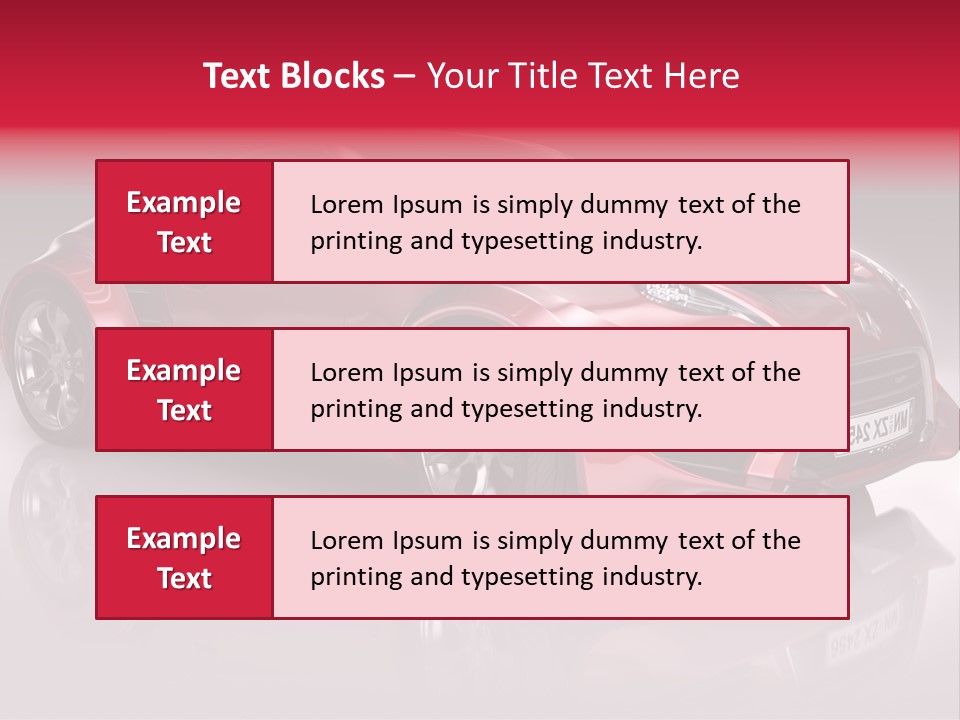 Transport Automobile Project PowerPoint Template