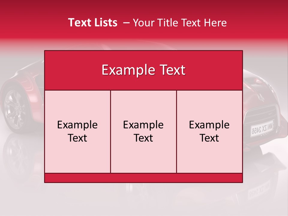 Transport Automobile Project PowerPoint Template