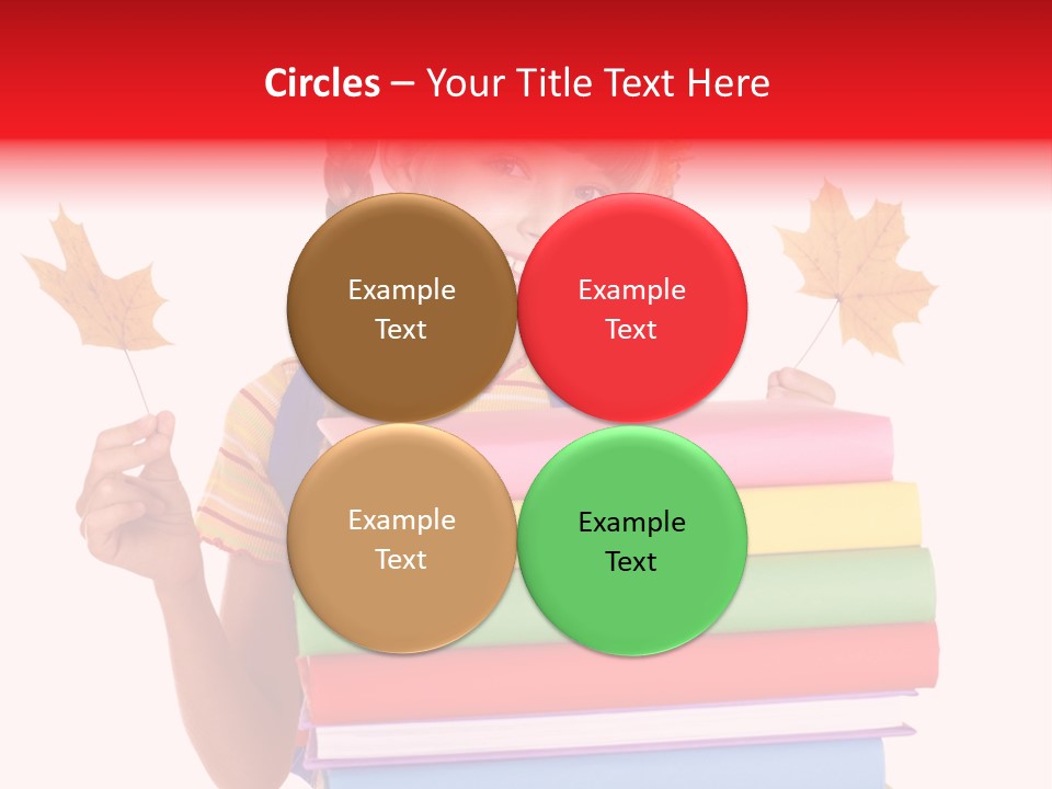 Maple Female Schoolchild PowerPoint Template