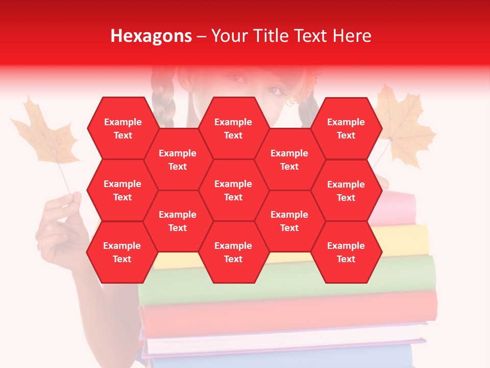 Maple Female Schoolchild PowerPoint Template