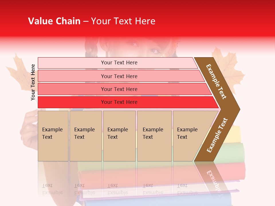 Maple Female Schoolchild PowerPoint Template