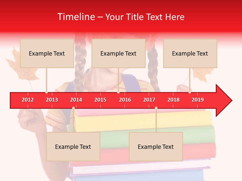 Maple Female Schoolchild PowerPoint Template
