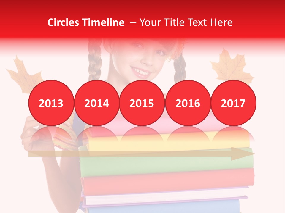 Maple Female Schoolchild PowerPoint Template