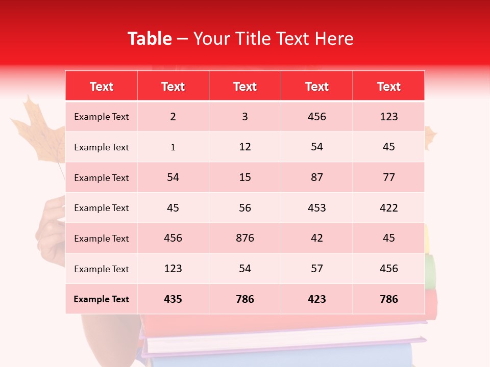 Maple Female Schoolchild PowerPoint Template