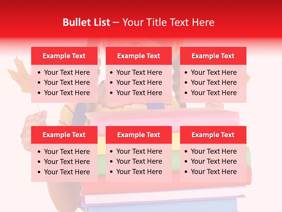 Maple Female Schoolchild PowerPoint Template