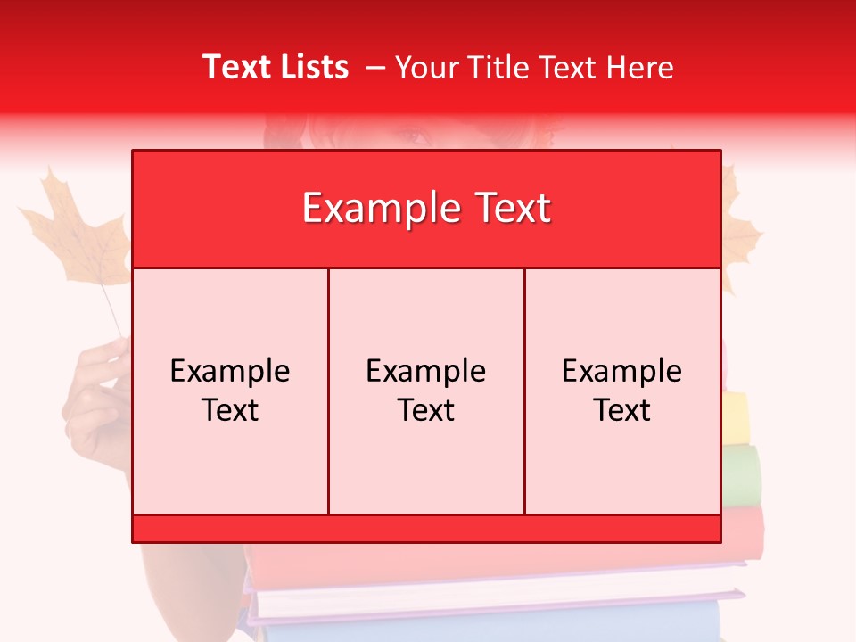 Maple Female Schoolchild PowerPoint Template