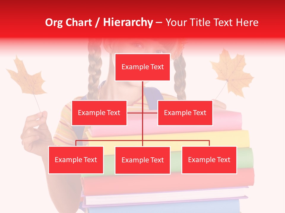 Maple Female Schoolchild PowerPoint Template