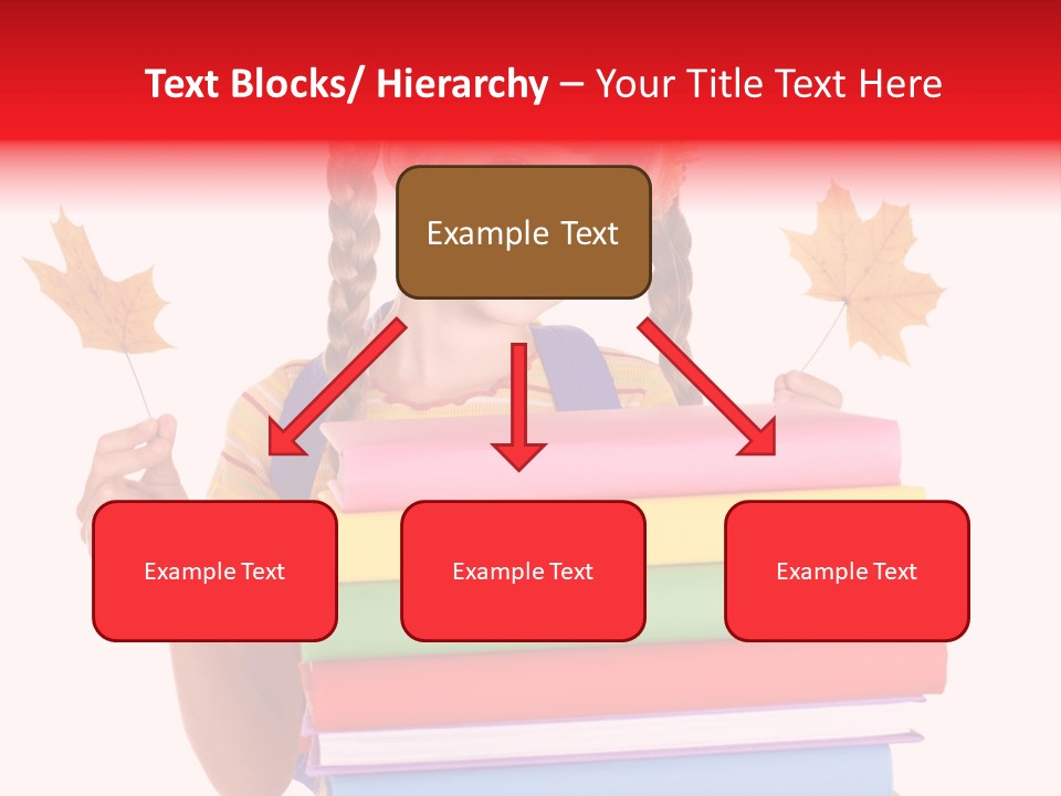 Maple Female Schoolchild PowerPoint Template