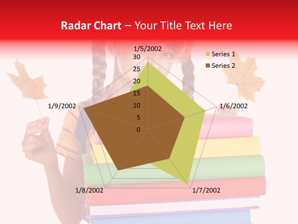 Maple Female Schoolchild PowerPoint Template