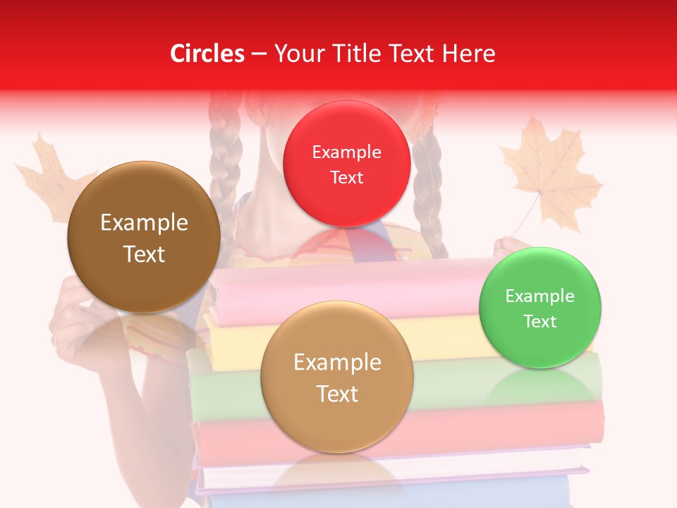 Maple Female Schoolchild PowerPoint Template