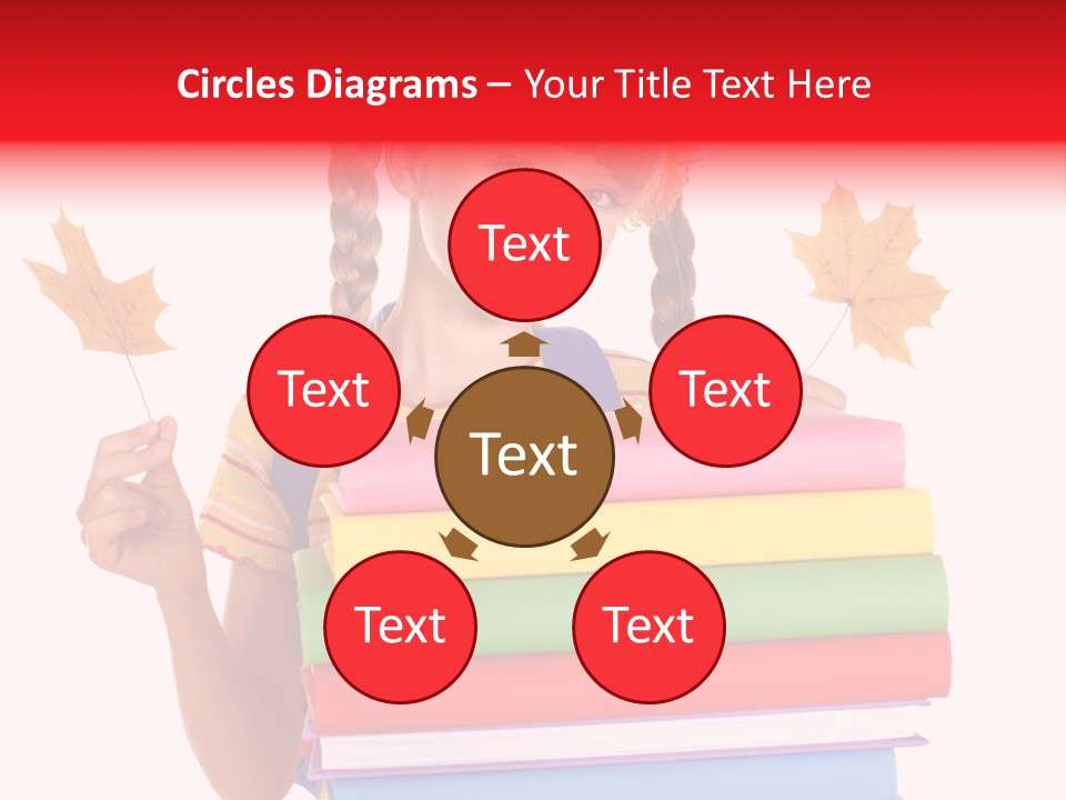 Maple Female Schoolchild PowerPoint Template