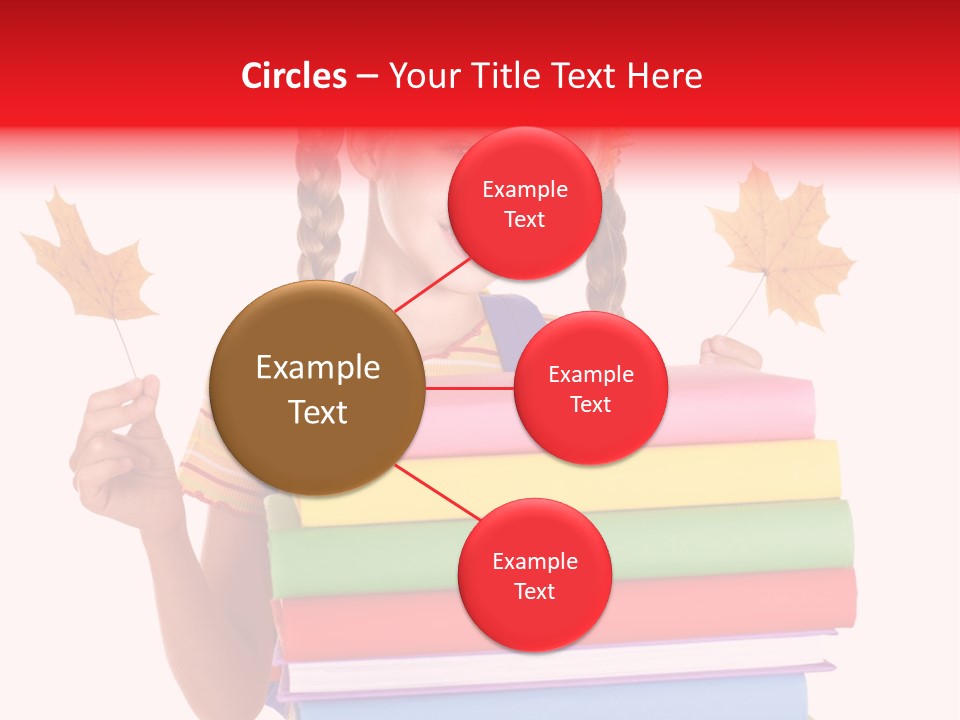 Maple Female Schoolchild PowerPoint Template