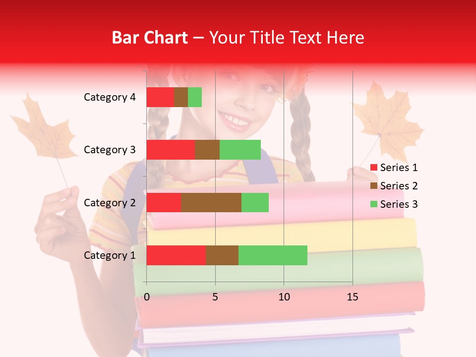 Maple Female Schoolchild PowerPoint Template
