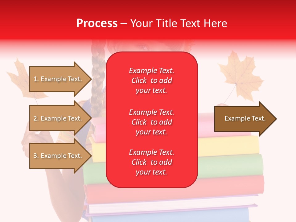 Maple Female Schoolchild PowerPoint Template