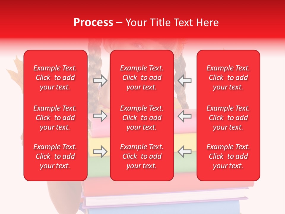 Maple Female Schoolchild PowerPoint Template