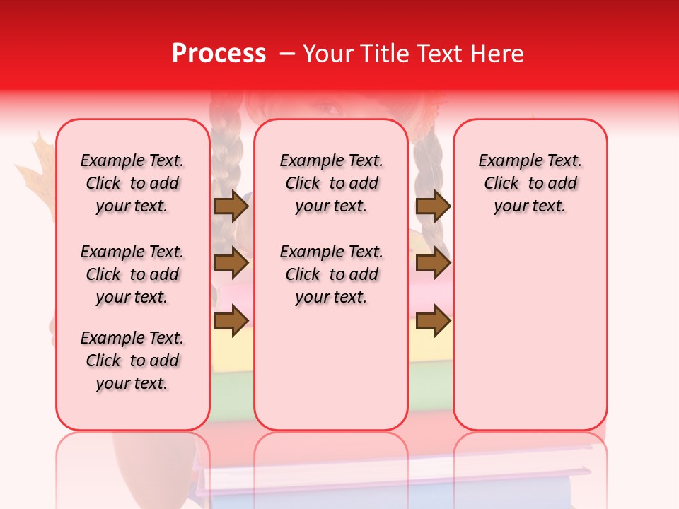 Maple Female Schoolchild PowerPoint Template