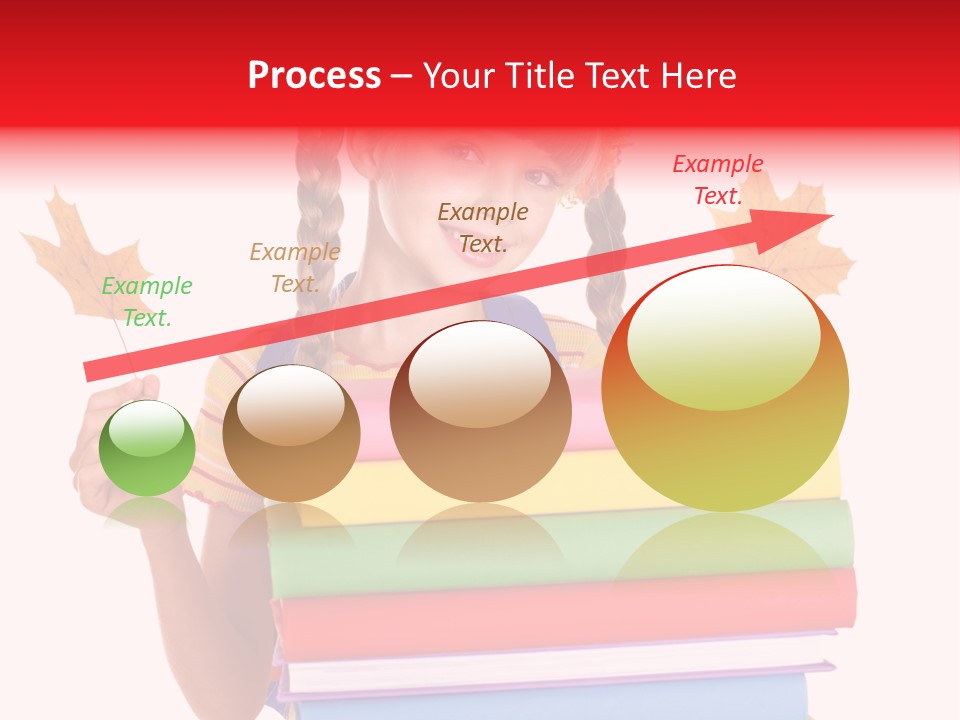 Maple Female Schoolchild PowerPoint Template